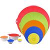 Hitopin 5 Pezzi Coperchi in silicone, Coperchi a Ventosa in Silicone, 5 Coperchi in Silicone Riutilizzabili, Coperchio a Vuoto per La Cucina, per Ciotole, Pentole,Forno, Frigorifero