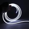 XUNATA 4m Bianco Striscia di Luce al Neon a LED con Interruttore, Alimentazione USB 5V, Luci per tubi in PVC Colorato, IP65 Impermeabile, Flessibile, Taglia a Misura