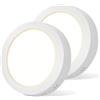 Aigostar Plafoniera LED, 12W Equivalente a 113W, alta luminosità, IP20, Lampada da Soffitto per Bagno Cucina Corridoio e Balcone, Plafoniera dritta 4000K Luce naturale, Ø17.4cm,2pcs
