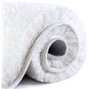 VANZAVANZU Tappetino da Bagno Antiscivolo Tappeto da Bagno Assorbente Addensato Tappeti da Bagno Ultra Morbido Bath Mat Soffice Microfibra Tappeti per il Bagno Eleganti 50 x 80cm (Bianco)