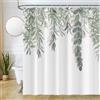 Uiiooazy Tenda de Doccia Antimuffa 180x220cm Eucalipto Blu Verde