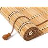 JSLJDM Tenda a Rullo in Bambù da Esterno su Misura, Tenda Bambu Avvolgibile per Balcone e Terrazza, Frangivista Parasole Filtrante, Montaggio con Fori (F4-Largo-CarbonScuro-Filtro65%)