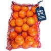 PAMPOLS Confezione da 100 sacchi a rete per arance, cipolle o frutta secca con chiusura e manici | peso utile 10 kg | rete raschel | misure 37 x 50 cm | colore rosso