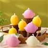 MTLEE 8 candele profumate a forma di limone, in cera di soia, decorative, ideali come regalo di compleanno, meditazione, per migliorare l'umore, per il bagno, lo yoga (giallo, rosa, bianco)