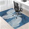 Tehocwiz Tappeto Sedia Ufficio, Tappeto Salvapavimento Antiscivolo, Tappeto Sedia Gaming, Tappetino per Sedia da Scrivania, Tappetino Protettivo per Pavimenti Duri, Tappeto per Sedia con Ruote 90 x 140 cm