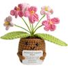 FOSDICK Fiori Positiva, Patata Positiva Uncinetto, Rosa Positive Fiori Finti Supporto Emotivo, Motivazionale con Carta, Fiori Non ti Scordar di Me Portafortuna Regalo per Famiglia Amici Collega