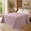 Generico FORTE - Gran Foulard per Divano Telo Copridivano in Tessuto Misto Cotone (250x280) Telo Copritutto Perfetto come Coperta Copriletto Leggero Tinta Unita (Rosa Antico)