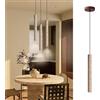 PANNN Lampada A Sospensione Stile Fattoria Giapponese Con Paralume In Pietra Naturale Lampadario In Travertino Giallo G9 Stile Wabi-sabi Adatta Per Camere Da Letto Isole Cucina Sale Da Pranzo(1 Pack)