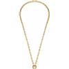JEWELS BY LEONARDO Collana Clip & Mix Romea - Catena in acciaio inox dorato - Catena massiccia a forma di fagiolo - Anello per appendere charms - 50 cm di lunghezza - Gioielli da donna - 023272