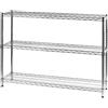 Scaffale 3 Ripiani 121x35x90 cm in Metallo Cromato Tosini