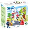PLAYMOBIL | JUNIOR | Puzzle dei pompieri | Puzzle in legno con pompiere, gatto e accessori | Per bambini da 1 anni | 72088