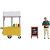 Noch Tiny-Sscenes Hot-Dog Stand - Supporto per modellismo in plastica, colorato a Mano per Pista H0
