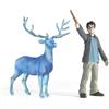 Schleich Harry Potter | Harry Potter e Patronus 42680 | 11 x 16 x 18 cm | Figura dai 6 anni | figura Harry Potter dettagliata per collezione e decorazione | regalo per fan e bambini