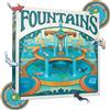 USAopoly Fountains - 3D Strategic Tile-Laying Board Game - Build Multi-Level Fountains with Water Flow Mechanics - Competitive Game for 1-5 Players - Includes Premium Components - Ages 10+