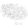 PATIKIL 100pz Nylon Rondella Piatte 10mm OD Rondella Guarnizione Bianco
