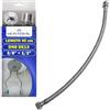 MONTERAL Tubo Corazzato 40 cm F 3/8"xM 1/2" DN8 DE13 Max +70°C Pressione Max 10 bar