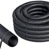 ISOLATECH Tubo Corrugato non Scanalato DI Ø6mm DE Ø9mm 5m PP Nero