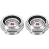 PATIKIL Aria Compressore Olio Mirino Vetro, 2pz M24*1,5 Maschio Filettatura Alluminio Lega Olio Liquido Livello Indicatore Aria Compressore Parti con O-ring