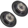 PATIKIL 2pz 25mm OD x 5mm ID x 8mm T Sostituzione Cutter Ruote Nero | per Da 4mm 28mm Tubo Tubi Taglierina