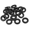 PATIKIL M10 20mm OD 10mm ID 3mm Spessore Gomma Piatto Rondelle per Rubinetto Tubo Acqua Tubo Flessibile, 20pz