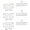 Pchnfei 3Pcs bianco Marine Barca Ball Catch Door Cabinet Spring Back Plate Roller Latch Plastic Catches Cabinet Hardware