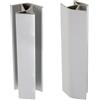 Aerzetix 2x Giunzioni angolari a 135° per zoccolo da cucina 120 × 12 mm/grigio