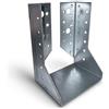 TORVON Staffe per travi 10 pezzi 100 x 140 x 75 x 2,0 mm Supporto per travi in legno zincato a fuoco Supporto per travi Supporto per travi in legno Supporto per montanti Supporto per pilastri per