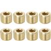 PATIKIL 1/4 Pollice Maschio PT Tappo Tubo Filettatura Interna Esagonale, 8 Pezzi Set Tappo Tubo Esagonale Affondato Ottone Solido per Serbatoi Aria Tubi