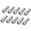 PATIKIL 10pz 1/4-20x3/4 Esagonale Presa Testa Cappuccio Viti 304 Inox | Filo Vite, Completo, Acciaio