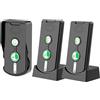 Pumwoy 3 Pezzi Interfono Vocale Bidirezionale 500M, Campanello Wireless Impermeabile a Lungo Raggio, Intercomunicatore Wireless per Casa e Ufficio