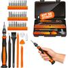 Avilia - Kit 38 in 1 Attrezzi Riparazione Elettronica di Precisione - Set Cacciaviti Professionali in Acciaio S2 Magnetico - Mini Giravite Multiuso per Smartphone, PC, Tablet, Orologi e Occhiali