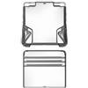 Generic Per ANBERNIC RG 34XXSP, custodia protettiva in TPU per console di gioco, cover trasparente antiurto，Nero trasparente