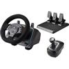 DOYO Volante da gioco con pedali e cambio, volante da corsa 1080° con pedali effetto Hall e cambio a pagaia, volante con feedback di vibrazione per PC/PS4/Xbox One/Xbox Series X|S/PS3/Switch