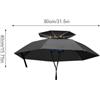 Generic Cappello ombrello impermeabile Cappello parasole regolabile Attrezzatura da | Il cappello a ombrello a doppio strato fornisce una copertura impermeabile con protezione UV e un comfort regolabile per le a