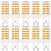RANBOO G9 LED 10W equivalenti a 80W, Bianco Caldo 3000K 800LM, Non-Dimmerabile, AC 220-240V, Nessun Sfarfallio, Mini Ceramica Lampadina G9, 10 Pezzi
