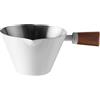 MiOYOOW Cucchiaio Dosatore per Caffè, Pinza per Cucchiaio a Doppia V da Espresso in Acciaio Inox con Manico in Legno, Tazza da Caffè per Dessert e Cocktail, Gadget da Cucina