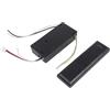 Micpointik Ventilatore da soffitto luce telecomando dimmerabile controller driver kit con 6 livelli di velocità e stato della batteria per ventilatori Hongyun AC 110V-265V (nero+nero)