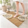 BLESWIN Tappetino da bagno antiscivolo da 50 × 80 cm, tappetino da doccia in microfibra ultra morbida, ad assorbimento rapido, lavabile in lavatrice, adatto al bagno e alla camera da letto