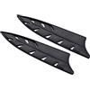 PATIKIL 2pz Plastica Sicurezza Coltello Copertura Guaine per 8 Chef Nero | ColtelliBordo Protezione Protezione Universale Coltello Fodero, Coltello, per Cucina