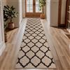 TUKDAK Tappeto Runner per Corridoio Antiscivolo 60x240cm, Tappeto Runner Tessuto per Cucina, Tappeto Lungo Intrecciato Assorbente, Tappeto Lavabile per Ingresso, Entrata, Camera da Letto, Corridoio