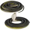 Wedhapy Grande Serpente di Gomma 2 Pezzi Finti 80 cm Gomma Serpente Spaventoso Giocattolo Realistico Cobra Campo Serpente Giocattoli per Bambini Serpente Finto per Puntelli da Giardino Scherzi Scherz