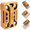 berotok Fidget Slider in metallo magnetico, blocco meccanico EDC Push Block | Giocattolo antistress per adulti, con feedback tattile e suono della forcella accordata, gadget e regalo per uomini