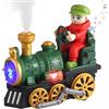 LUKIUP Giocattolo per bambini a partire da 1 anno, anno con luce e suono e spray, Tummy Time Toys per ragazzi ragazze (verde)