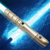 YDD GENIUS IceBlue, 97 cm, per adulti, bomboniere, idea regalo, design a doppia lama, effetti oscillanti lisci