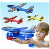 Joozmui Giocattoli Bambino 3 4 5 6 7 8 anni, Aereo Giocattolo Giochi Bambino 3-9 anni Regalo Bambino 3-10 anni Giochi da Esterno per Bambini Giochi Bambini 3-11 anni (3 Aereo Dino)