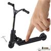Generico Monopattino Da Ditos | Monopattino Professionale Con Testa A Y | Skateboard In Miniatura Giocattoli Scorrevoli Fidget | Giocattolo Da Tavolo Pieghevole Per Esercizi Con La Punta Delle Dita (Nero)