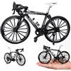Foreverup Mini Bicicletta Giocattolo 1:8, Modellino di Bicicletta, Modello Mini Bici, Finger Mountain bike, Collezione Decorativa, per Bambini per l'insegnamento Casa Ufficio Club (Nero)