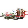 STARLUX - Maxi Garage Totale con 3 Livelli, Piattaforma di Servizio e Circuito di 4 Metri - da 3 Anni - Made in Europe - 401016