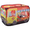 Fockety Tenda da Gioco a Scomparsa per Bambini, Casetta da Gioco Pieghevole a Forma di Camioncino dei Gelati, Giochi per Feste, Veicoli Giocattolo per Interni Ed Esterni per (Food truck rosso)