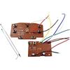 rockible 2X Trasmettitore Ricevitore Circuito Modulo Set Telecomando Aggiornamento 27MHz Circuito PCB per Veicoli Cingolati, RC Auto Accessori Fai da Te